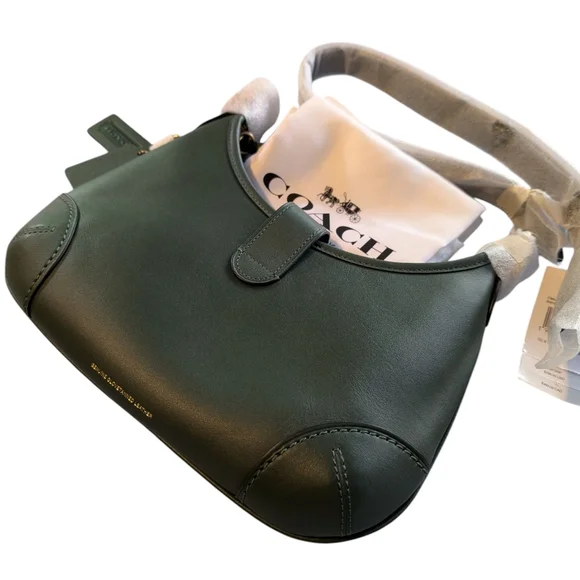 Coach Hamptons Hobo Hunter Green - Picture 4 of 12